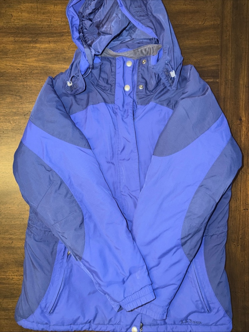 L.L. Bean Women’s Primaloft Parka Blue Hooded Parka Size Small